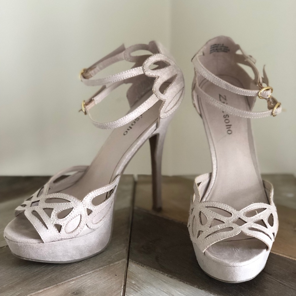 Muted gold stilettos